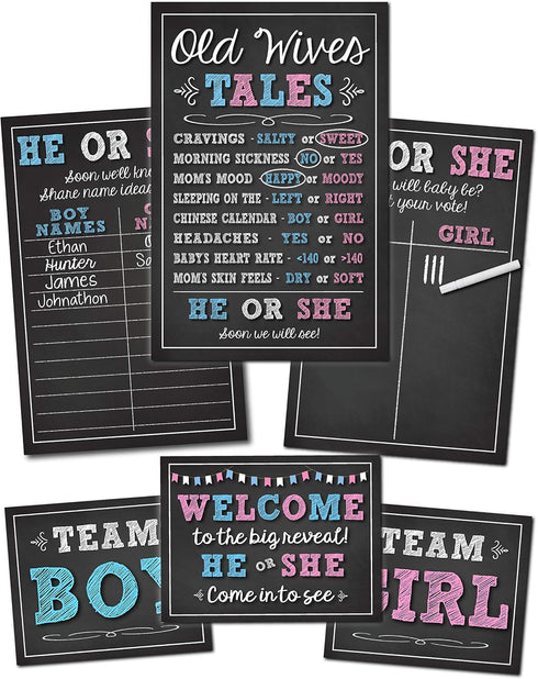 Katie Doodle - Gender Reveal Decorations Kit - Interactive Party Games & Decor...