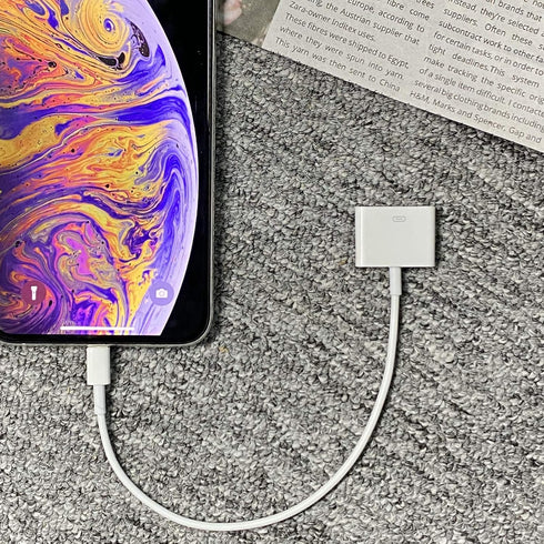 Lightning to 30 Pin Cable Charging Sync Connector 8 Pin Male to 30 Pin Female Converter Adapter Compatible with Select iPhone, iPad and iPod Model...