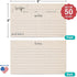 321Done Small Recipe Cards (Set of 50) 3x5 From the Kitchen Of, Modern Scribble Kraft Tan Rustic Boho Minimalist for Wedding, Bridal Shower Double...