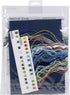 Dimensions 70-08987, 9" x 12" Snowman Lantern Counted Cross Stitch Kit, 14 Navy Aida...