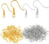 Bylion 400 Pieces Stainless Steel Earring Hooks, Fish Hooks Ear Wires French Wire Hooks, Coil and Ball Style Nickel-Free Ear Wires for Jewelry Mak...