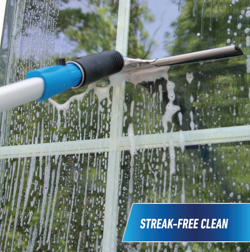Unger Professional 12" Performance Window & Glass Cleaning Squeegee with Replacement Rubber - Cleaning Supplies, Heavy Duty Squeege for Window Cle...