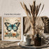 Posterizer 1 pcs- Blue butterfly with wild yellow flowers-Art for Animal Lovers-Floral Botanical Art- Gift for Men Women Entrepreneur Teens-Decor ...