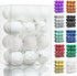 Lulu Home Christmas Ball Ornaments, 24 Ct 2.36" Pre-Strung Hanging Ornament Decorations, Xmas Shatterproof Plastic Balls for Holiday Party Wreath ...