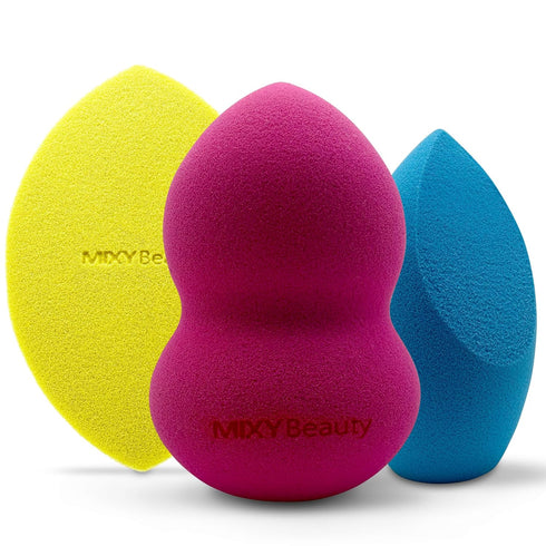 Makeup Sponge Set of 3 – Pro beauty blender sponge for Foundation, Concealer & Contour – Latex-Free sponges for Liquid Blush Foundation, Powder & ...
