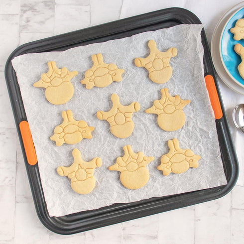 Set of 3 Vertebrae cookie cutters (Designs: Cervical, Lumbar, Thoracic Vertebra), 3 pieces - Bakerlogy...