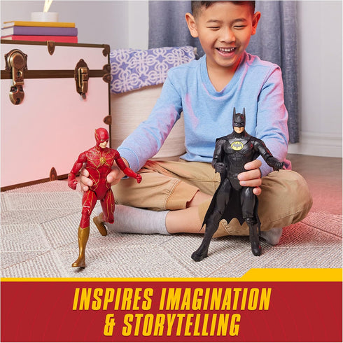 DC Comics, The Flash Action Figure, 12-inch The Flash Movie Collectible, Kids Toys for Boys and Girls Ages 3 and up...