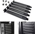 5pcs Black PCI Slot Cover Dust Filter Blanking Plate Hard Steel with Screw...