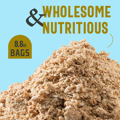 High Fiber Wheat Bran | All-Natural for Baking, Toasting, Cereals, Smoothies, Muffins & Cookies | Vegan, Kosher | 8.8oz...
