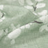 FMFUNCTEX Green White Kitchen Tier Curtains 24 Inch Length Blossom Print Half Window Drapes for Bathroom Floral Patterned Light Filtering Privacy ...