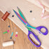 Titanium Coating Fabric Scissors, Professional Tailor Scissors, Ultra-Sharp Stainless Steel Blades, Ergonomic ABS Handle, 10.5 Inch, Rainbow&Purpl...