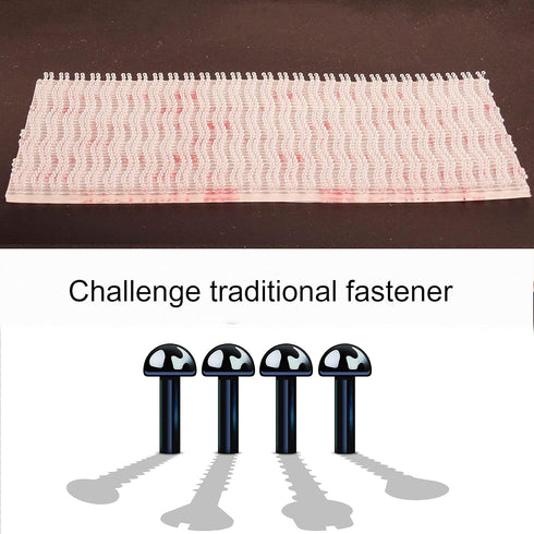 Dual Lock Fastener 1in x 2in 8pcs, Reclosable Interlocking Tape Heavy Duty EZ Pass Holder, Adhesive Hook Lock Sticky Back Mushroom Mounting Tape C...