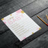 Pink and Gold Wishes Cards (20 Pack) Baby Shower Games for Girls - Guest Book Alternative Cute Words of Wisdom - Keepsake Activity for Wishing Wel...