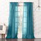 No. 918 Tayla Crushed Texture Semi-Sheer Rod Pocket Curtain Panel, 50" x 95", Marine...