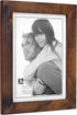 Malden 5x7 Picture Frame - Wide Real Wood Molding, Real Glass - Stonewashed Walnut...