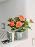 Admired By Nature Artificial Potted Plant, 13' L, Orchid Mix-Rose...