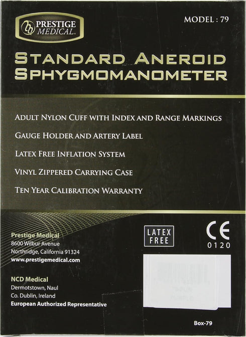 Prestige Medical 79-PUR Standard Aneroid Sphygmomanometer , Purple...
