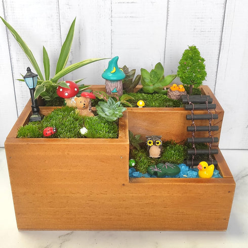 BEZALEL Miniature Fairy Garden Supplies Kit – Mini Fairy Garden Miniatures Decor for Garden Micro Landscape Yard Bonsai, Terrariums, Plant Pots – ...