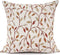 YOUR SMILE Classical Embroidery Jacquard Beige Leaf Pattern Square Decorative Throw Pillow Case Cushion Cover 18 x 18 inch...