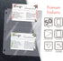 Better Kitchen Products Recipe Card Protective Sheets for 4" x 6" Cards, Letter Size 8.5" x 11" 2-Up Sheets, 50 Pack, Heavyweight, Diamond Clear, ...