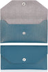 Blue Leather Cash Envelope Wallet Leather Money Wallet Organizer for Cash Reusable Money Bag Pouch Budget Binder Waterproof Slim Budget Envelope f...