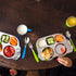 Innobaby Din Din Smart EZ Grip Spoon and Fork with Carrying Case, Utensil Set for Kids and Toddlers, BPA Free (Green)...
