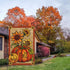 Hello Fall Garden Flag 12 x 18 Inch Vertical Double Sided Burlap, Pumpkin Fall Garden Flags Autunm Sunflower Yard Flag for Seasonal Yard Thanksgiv...