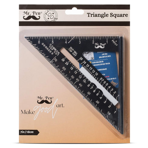 Mr. Pen- Rafter Square, Metal Square, 7 Inch, Carpenters Square, Square Tool, Metal Square Ruler, Carpentry Squares, Woodworking Square, Square An...