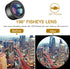 Phone Camera Lens,Upgraded 3 in 1 Phone Lens kit-198° Fisheye Lens + Macro Lens + 120° Wide Angle Lens,Clip on Cell Phone Lens Kit Compatible with...