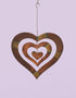 Ancient Graffiti AG-87053 Flame Triple Spinning Heart Hanging, 9"x9.5", 9.5 by 9 by 9.5", Multi...
