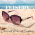 FEISEDY Women's Fashion Sunglasses, Oversized Square Frame with Pearl Sparkling, Polarized UV Protection B2821...