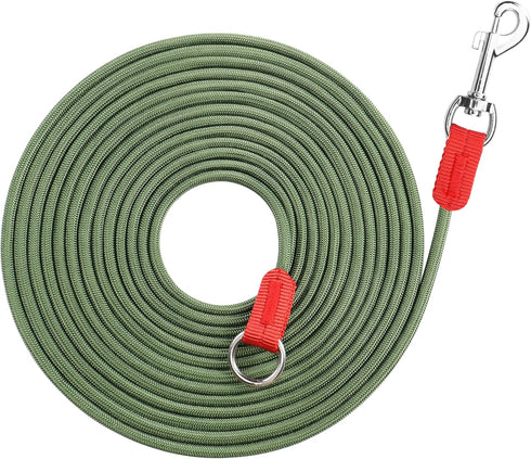 YAODHAOD Long Rope Dog Leash for Dog Training Leash,9.8FT/12.4FT/32.8FT Threads Check Cord Dog Leash,Pet Training Tracking Line Leash for Outside,...
