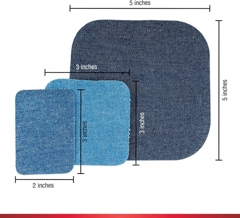 Singer Denim Iron-On Repair Kit, Assorted Sizes, Iron-on Patches for Jeans...