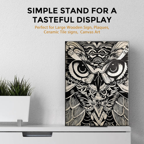 TR-LIFE 3 Pack 10 Inch Large Plate Stands for Display - Metal Plate Holder Display Stand + Picture Frame Holder Stand + Small Easels for Decorativ...