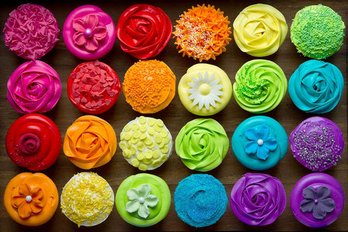 100 Piece Puzzles for Kids Ages 4-8 Colorful Cupcake Jigsaw Puzzle for Toddlers 3-5 Years Old Boys Girls Preschool Educational Fun Game Learning P...