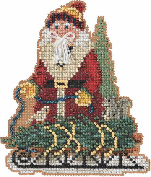 Mill Hill Norway Spruce Santa Beaded Counted Cross Stitch Ornament Kit 2022 Timberline Santas MH202233...