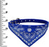 Crystal Studded Blue Bandana Pet Accessory - Hypoallergenic Polyester for Male and Female Dogs - Small Size Fits Chihuahua, Yorkie, Mini Breeds - ...