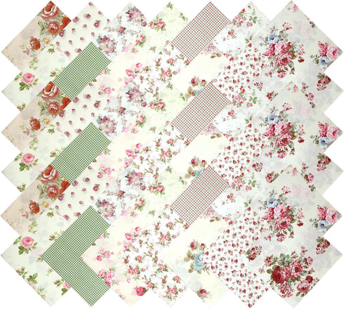 Layer Cakes 10 inch Squares for Quilting, Clearance Layer Cake Fabric for Quilting 10 inch, 10" Squares 42 10x10 inch Squares Layer Cake Print Flo...
