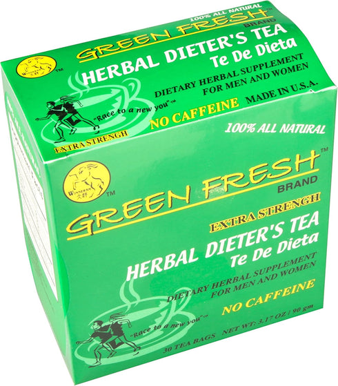 Green Fresh Extra Strength Herbal Dieters Tea (30 Count), 2.11 Ounces...