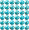 100Pcs Natural Stone Beads 8mm Turquoise Round Gemstone Loose Beads with Elastic Bracelet String for Bracelets Necklace Jewelry Making...