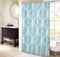 Comfort Spaces Coco Bathroom Shower Curtain Printed Damask Pattern Modern Cute Microfiber Fabric Bath Curtains, 72"x72", Teal / Grey...