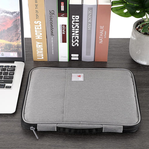 BTSKY New Universal A4 Document Bags Portfolio Organizer- Waterproof Travel Gear Organizer Zipper Case/Document File Bag for Ipads, Notebooks, Pen...