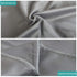 FLXXIE 2 Pack Zipped Satin Queen Pillowcases for Hair and Skin, Silky and Super Soft (20"x30") Zippered Satin Pillow Cases, Dark Grey, 20x30 Inche...
