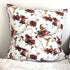 Tache Floral Red White Euro Sham - 26 inch Quilted 1pc Rose Garden Hummingbirds Antique Vintage Farmhouse Country Rustic Microfiber Square Pillow ...