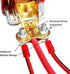 MOTOPOWER MP69011 Battery Quick Release Connectors Battery Quick Disconnect Terminals (Red & Black)...
