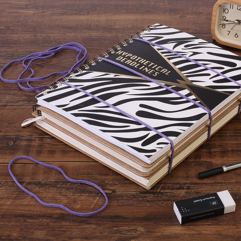 Mr. Pen- Large Rubber Bands, 100 Pack, Purple, Big Rubber Bands, Extra Large Rubber Bands, Purple Rubber Bands Large, Long Rubber Bands Office Sup...