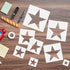 Large Star Stencil for Painting Template 5 Point Star Template Reusable Plastic Stencils,for Home Decoration Arts Paper Fabric Flag(8 Sizes)...
