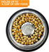 Neater Pet Brands Stainless Steel Slow Feed Bowl - Non-Tip & Non-Skid - Stops Dog Food Gulping, Bloat, Indigestion, and Rapid Eating (3/4 Cup)...