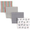Luvable Friends Unisex Baby Cotton Flannel Receiving Blankets, Dog 4-Pack, One Size...