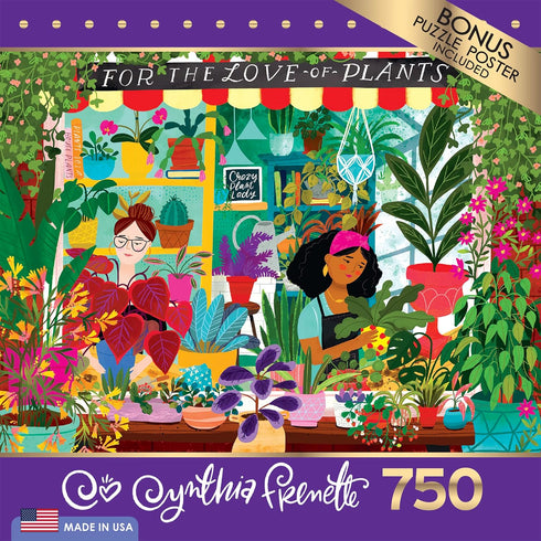 RoseArt - Cynthia Frenette - for The Love of Plants - 750 Piece Jigsaw Puzzle for Adults...